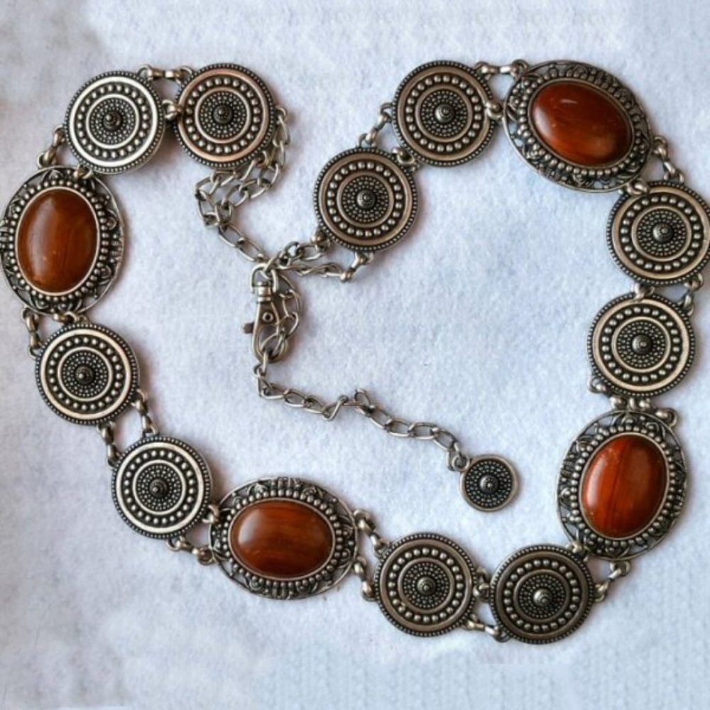 Large "Vintage" Silver Concho Belt